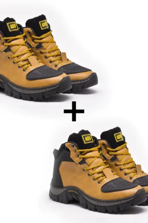 Kit 2 Bota Masculina Adv Cano Medio