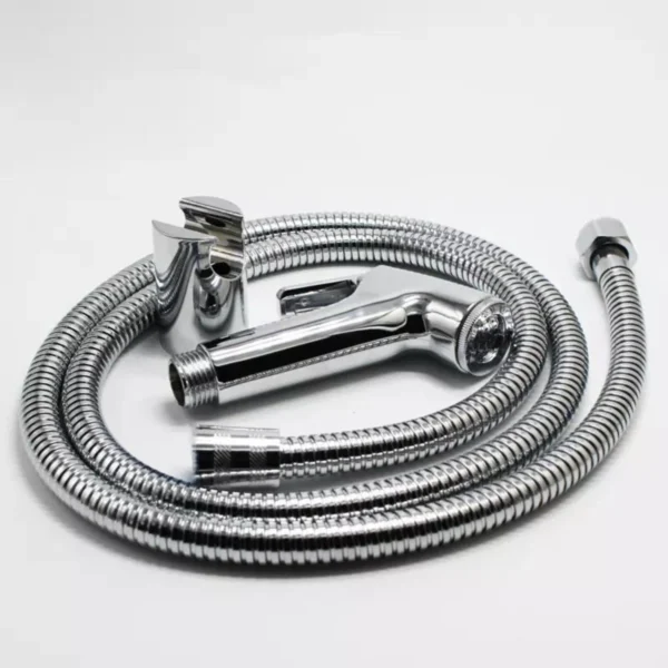 Ducha Higiênica Para Banheiro Completa Metal Inox núcleo da válvula de cobre 1,2m Chuveirinho Privada - Image 9
