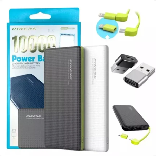 Power Bank Bateria Portátil Pineng 10.000 mah - Image 2