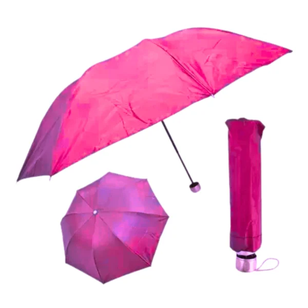Sombrinha Guarda Chuva Dupla Face Colorida Liso Proteção contra Raios UV Contra Vento - Image 5