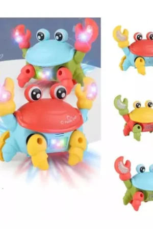Caranguejo Brinquedo Fujão Som Luz E Movimento Brinquedo