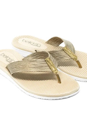 Chinelo Feminino Beira Rio Metalizado Cestary