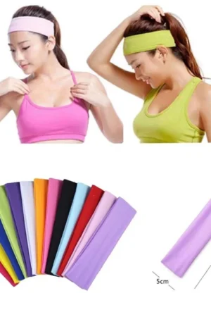 Faixa Lisa Testeira Faixa de Cabelo Esportiva