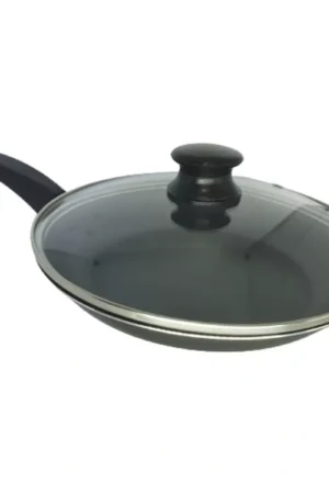 Frigideira Antiaderentre Com Tampa de Vidro Teflon 16cm D Diâmetro