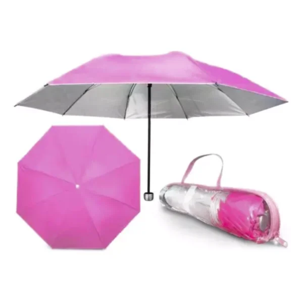 Sombrinha Guarda Chuva Dupla Face Colorida Liso Proteção contra Raios UV Contra Vento - Image 6