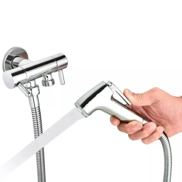 Ducha Higiênica Para Banheiro Completa Metal Inox núcleo da válvula de cobre 1,2m Chuveirinho Privada - Image 4