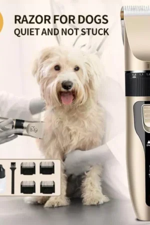 Máquina De Corte Cabelo Animais Aparador De Pêlos Pet Cães Profissional Cortador Elétrico