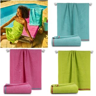 Kit 2 Peças Toalha de Banho para Praia e Piscina Beach