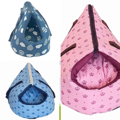 Bolsa de Transporte e Cama Iglu Pet 2 em 1 Amora Top Impermeável