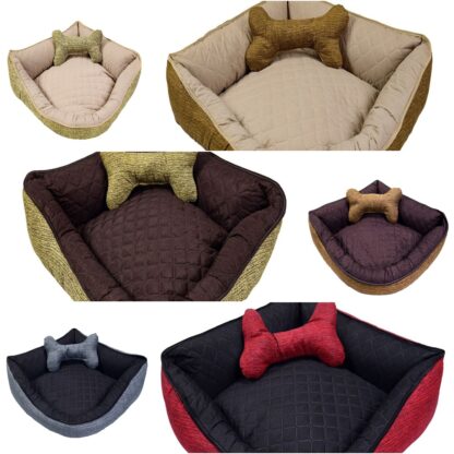 Cama Pet de Canto Luna Extra Grande Quadrada Impermeável