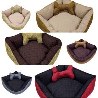 Cama Pet de Canto Luna Grande Quadrada Impermeável
