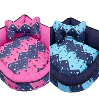 Cama Pet de Canto Luna Pop Grande Quadrada