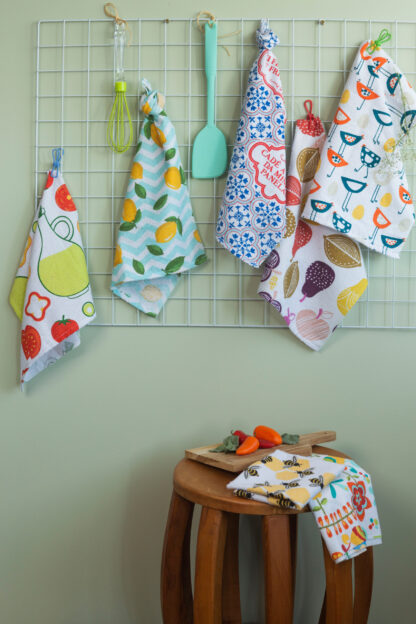 Kit 12 Panos de Copa Prato para Cozinha Chef 35x55 Estampado - Imagem 8